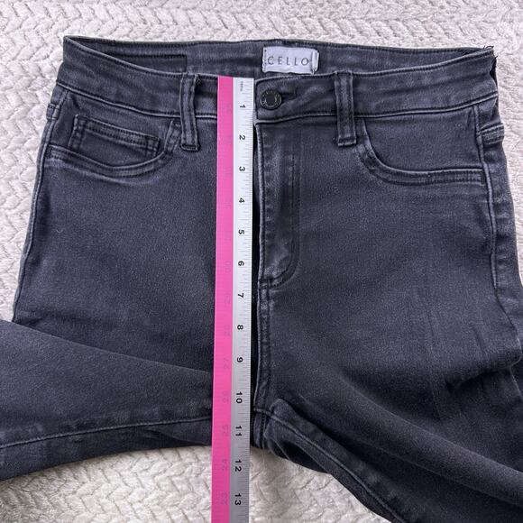 Cello Jeans Women’s Size 9 Skinny Ankle High Rise Jeggings Black Stretch - Picture 9 of 15